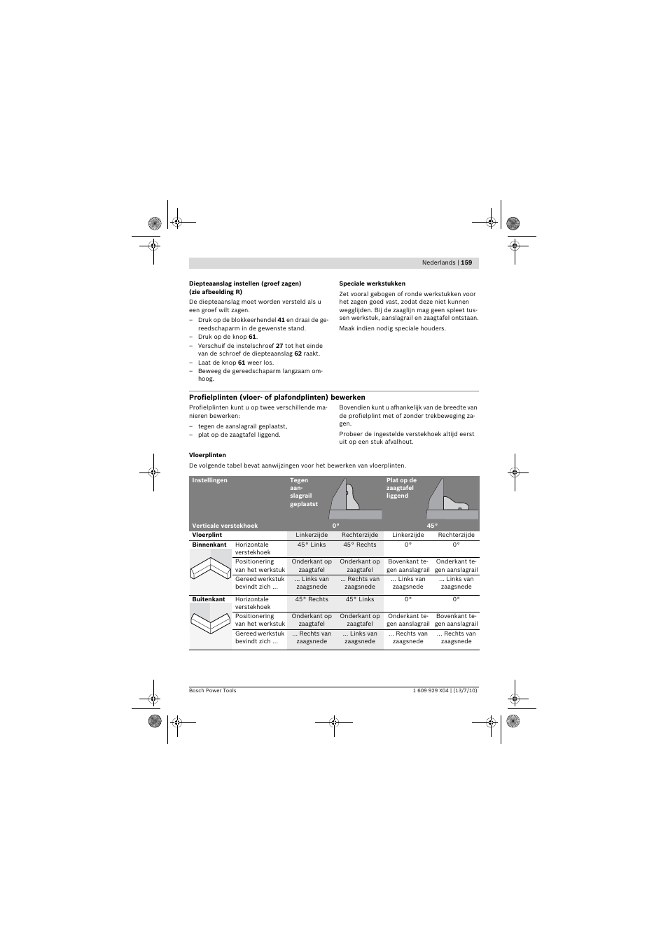 Bosch GCM 10 SD Professional User Manual | Page 159 / 630