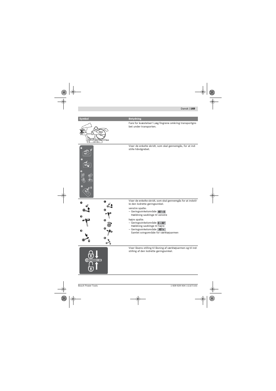 Bosch GCM 10 SD Professional User Manual | Page 169 / 630