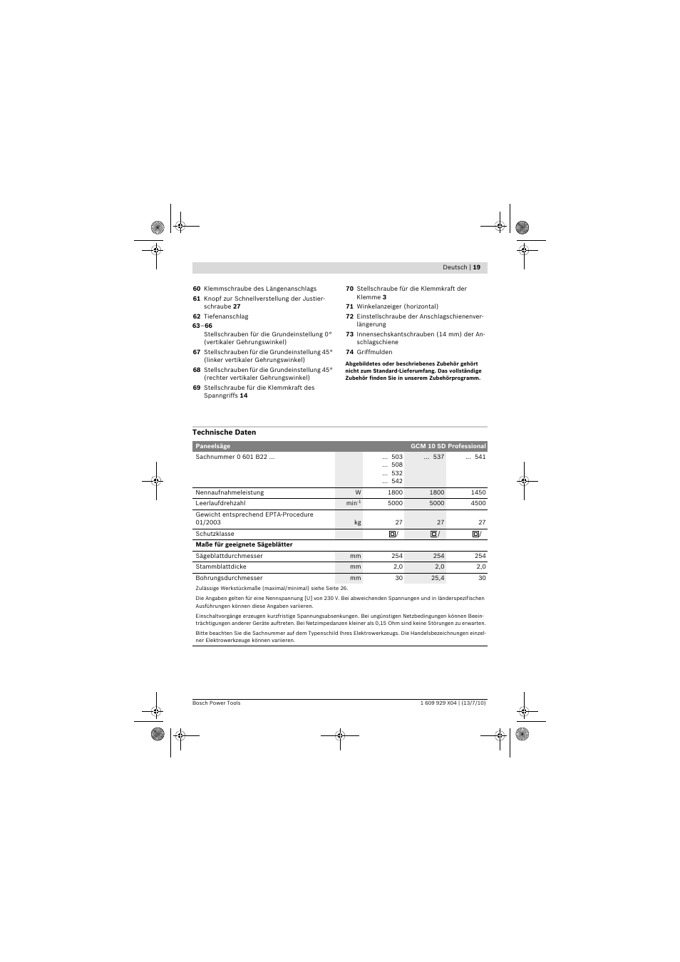 Bosch GCM 10 SD Professional User Manual | Page 19 / 630