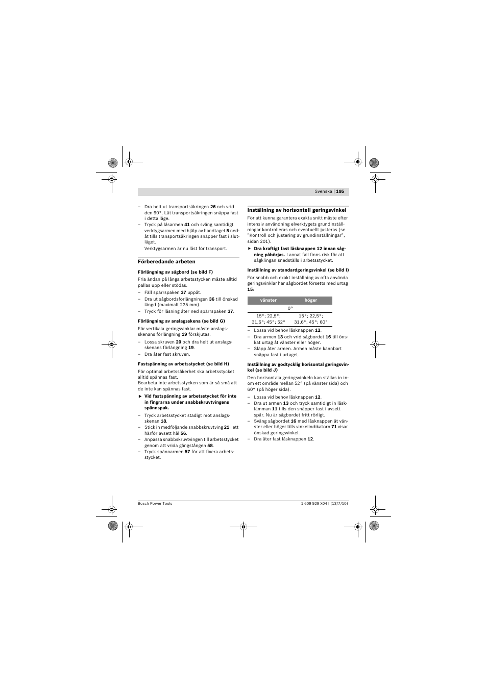 Bosch GCM 10 SD Professional User Manual | Page 195 / 630