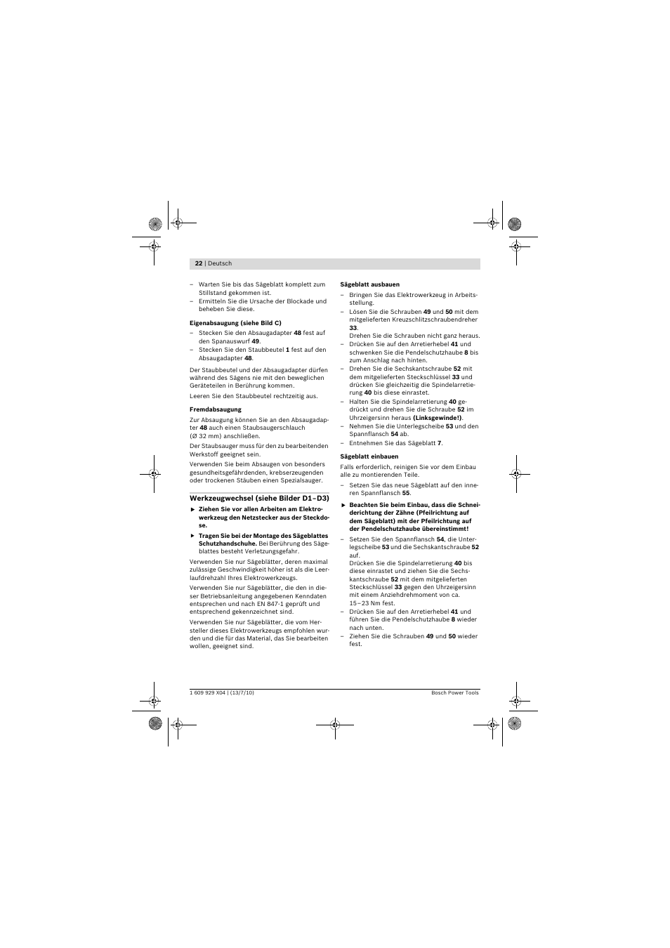 Bosch GCM 10 SD Professional User Manual | Page 22 / 630