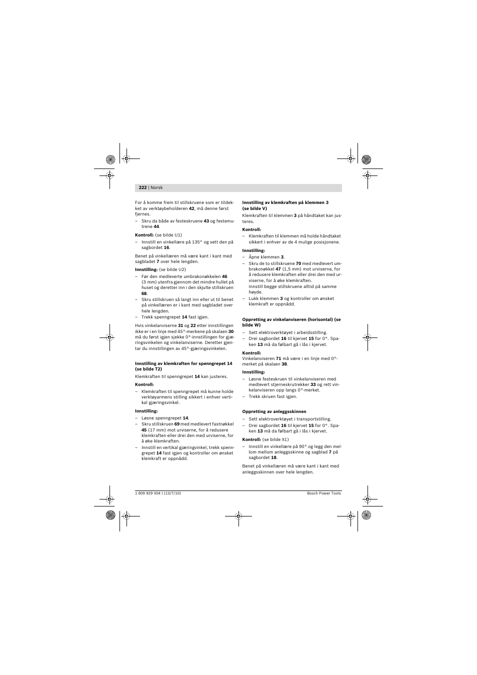 Bosch GCM 10 SD Professional User Manual | Page 222 / 630