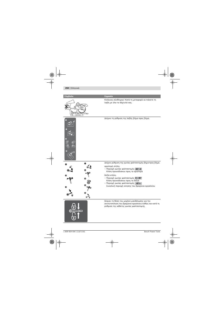 Bosch GCM 10 SD Professional User Manual | Page 250 / 630
