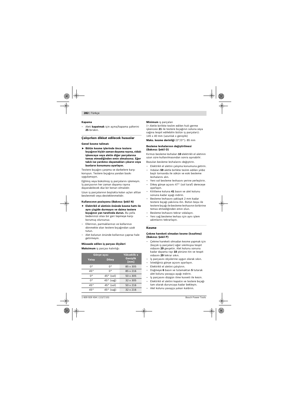 Bosch GCM 10 SD Professional User Manual | Page 282 / 630