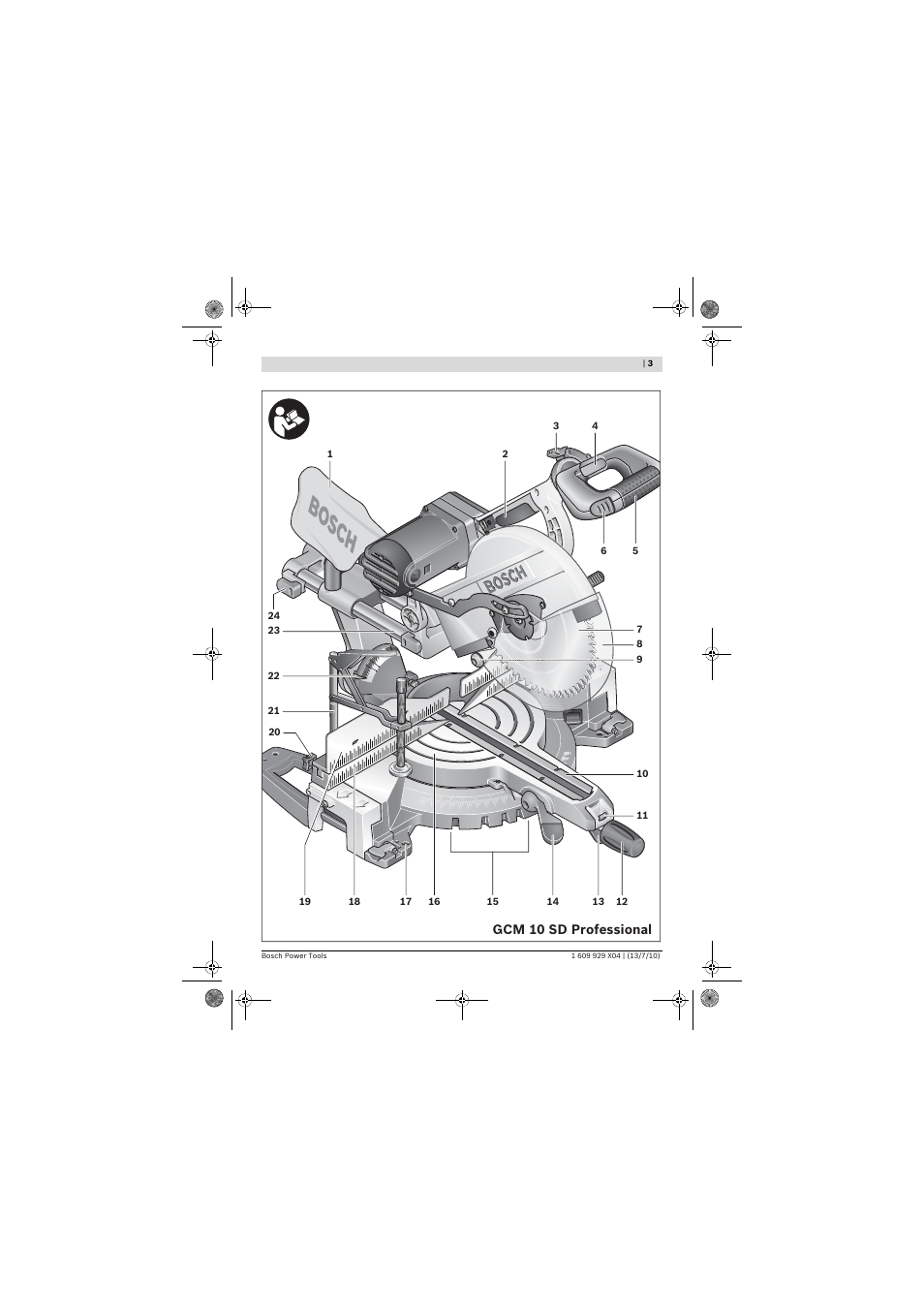 Gcm 10 sd professional | Bosch GCM 10 SD Professional User Manual | Page 3 / 630