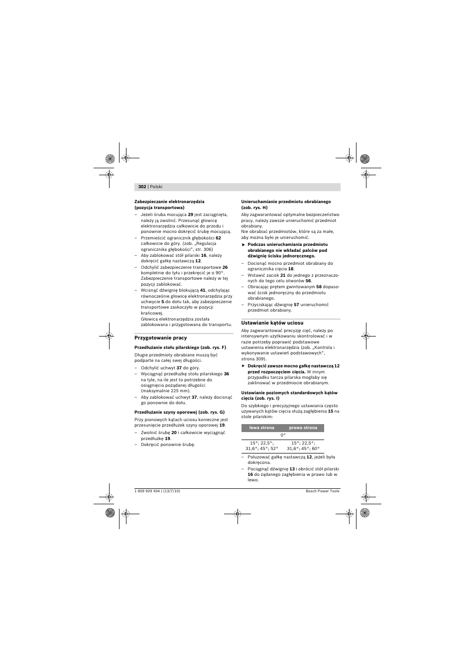 Bosch GCM 10 SD Professional User Manual | Page 302 / 630