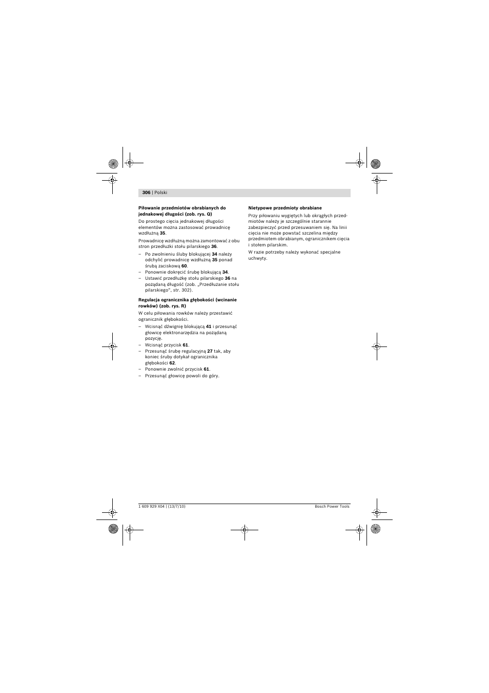 Bosch GCM 10 SD Professional User Manual | Page 306 / 630