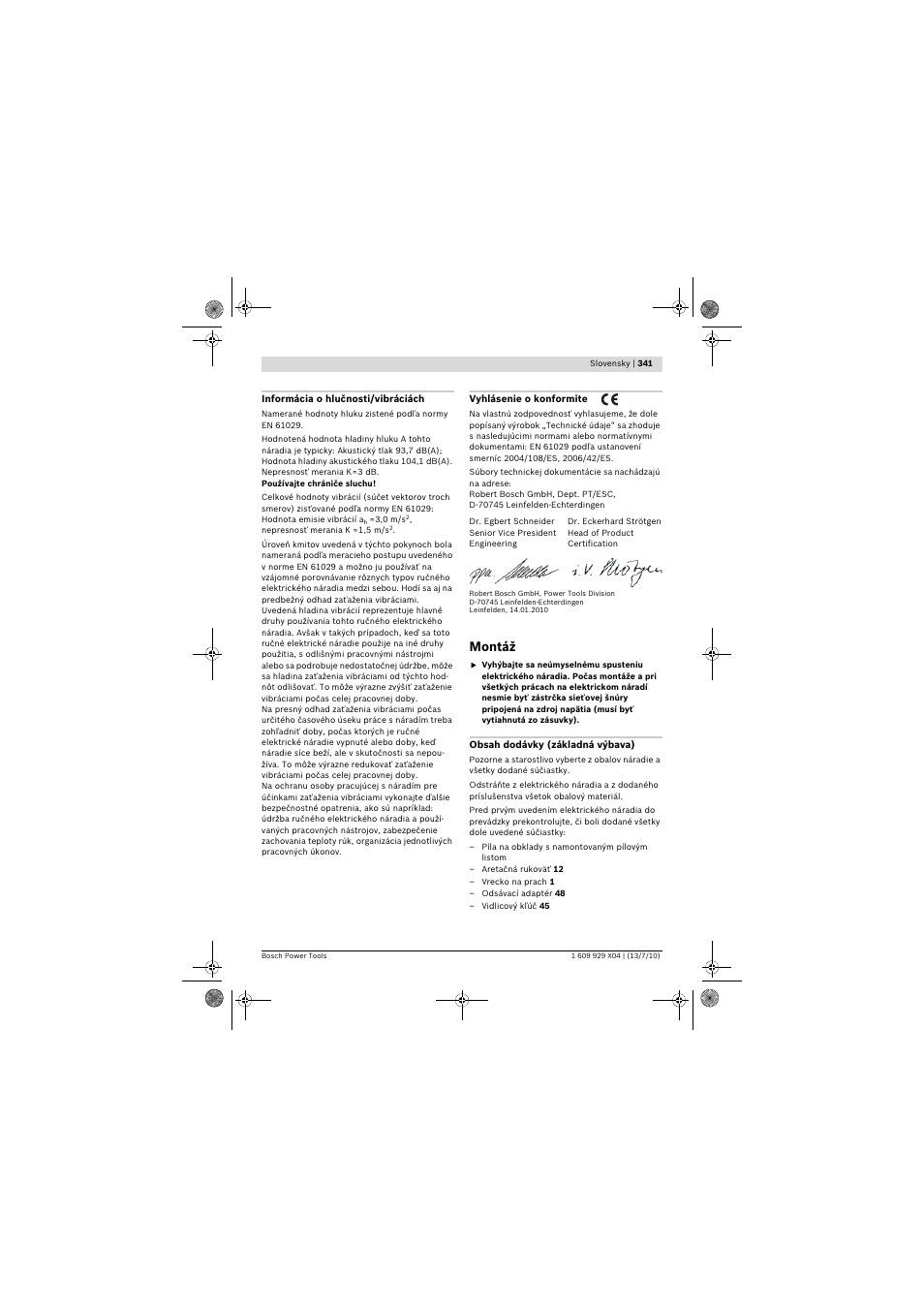 Montáž | Bosch GCM 10 SD Professional User Manual | Page 341 / 630