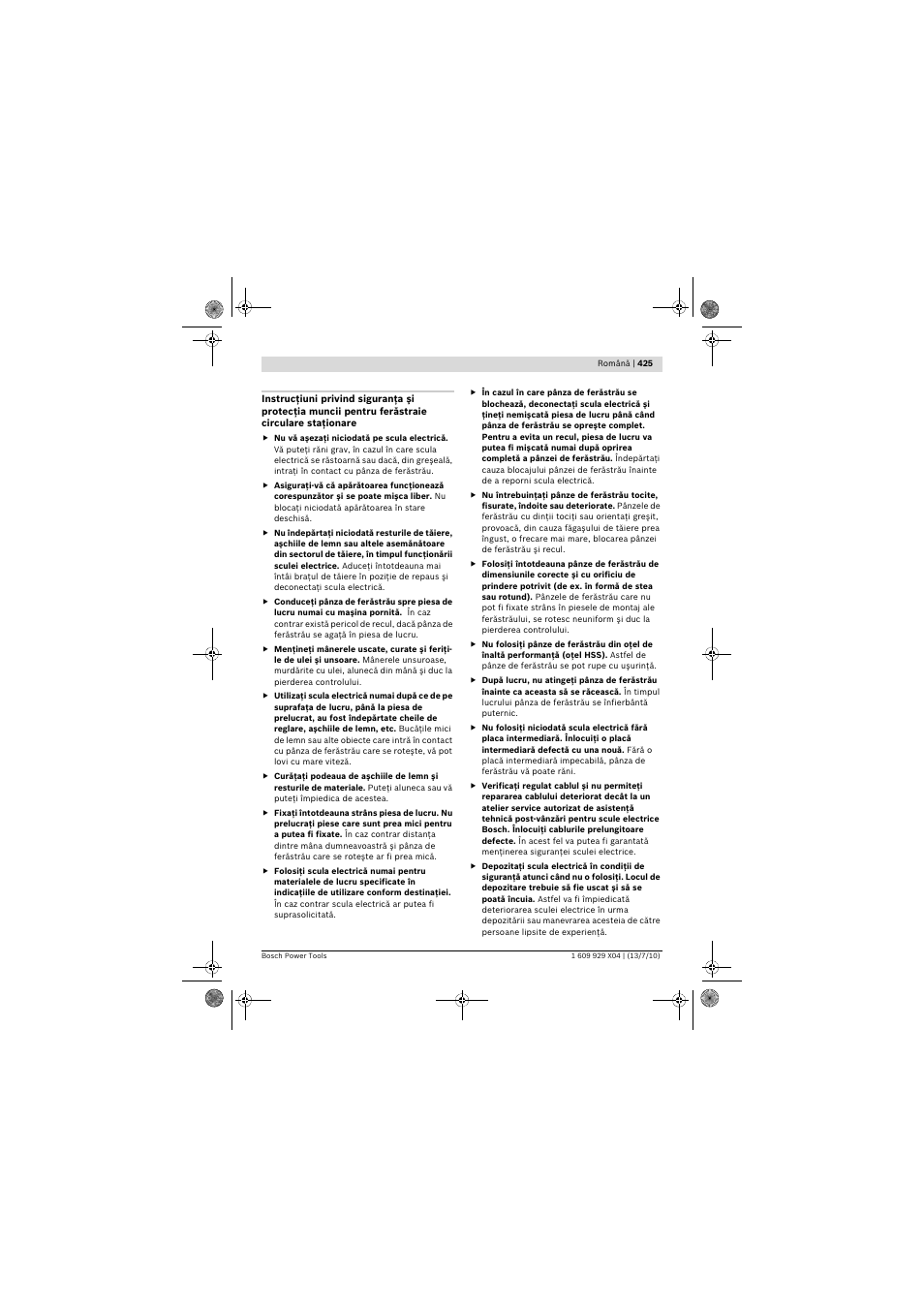 Bosch GCM 10 SD Professional User Manual | Page 425 / 630