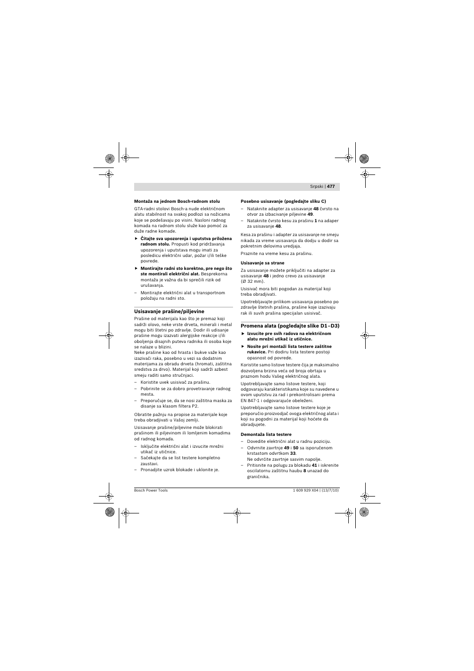 Bosch GCM 10 SD Professional User Manual | Page 477 / 630