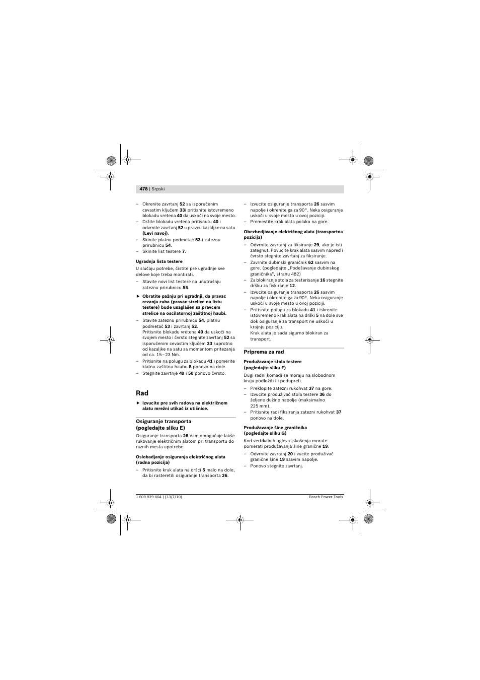 Bosch GCM 10 SD Professional User Manual | Page 478 / 630