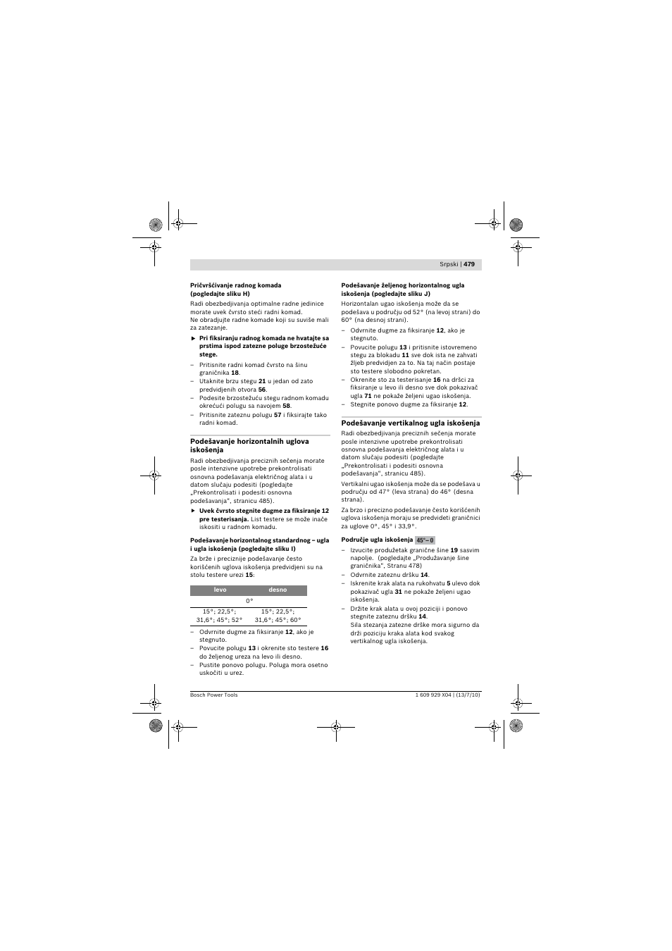 Bosch GCM 10 SD Professional User Manual | Page 479 / 630