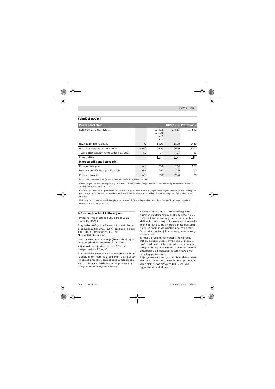 Bosch GCM 10 SD Professional User Manual | Page 517 / 630