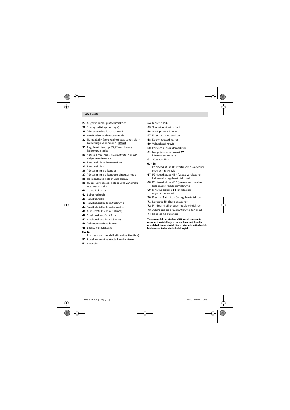 Bosch GCM 10 SD Professional User Manual | Page 536 / 630