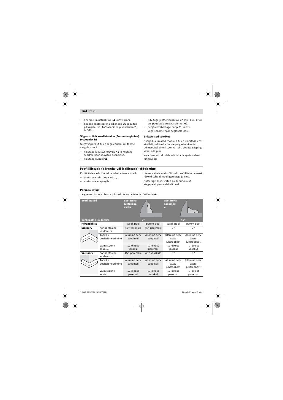 Bosch GCM 10 SD Professional User Manual | Page 544 / 630