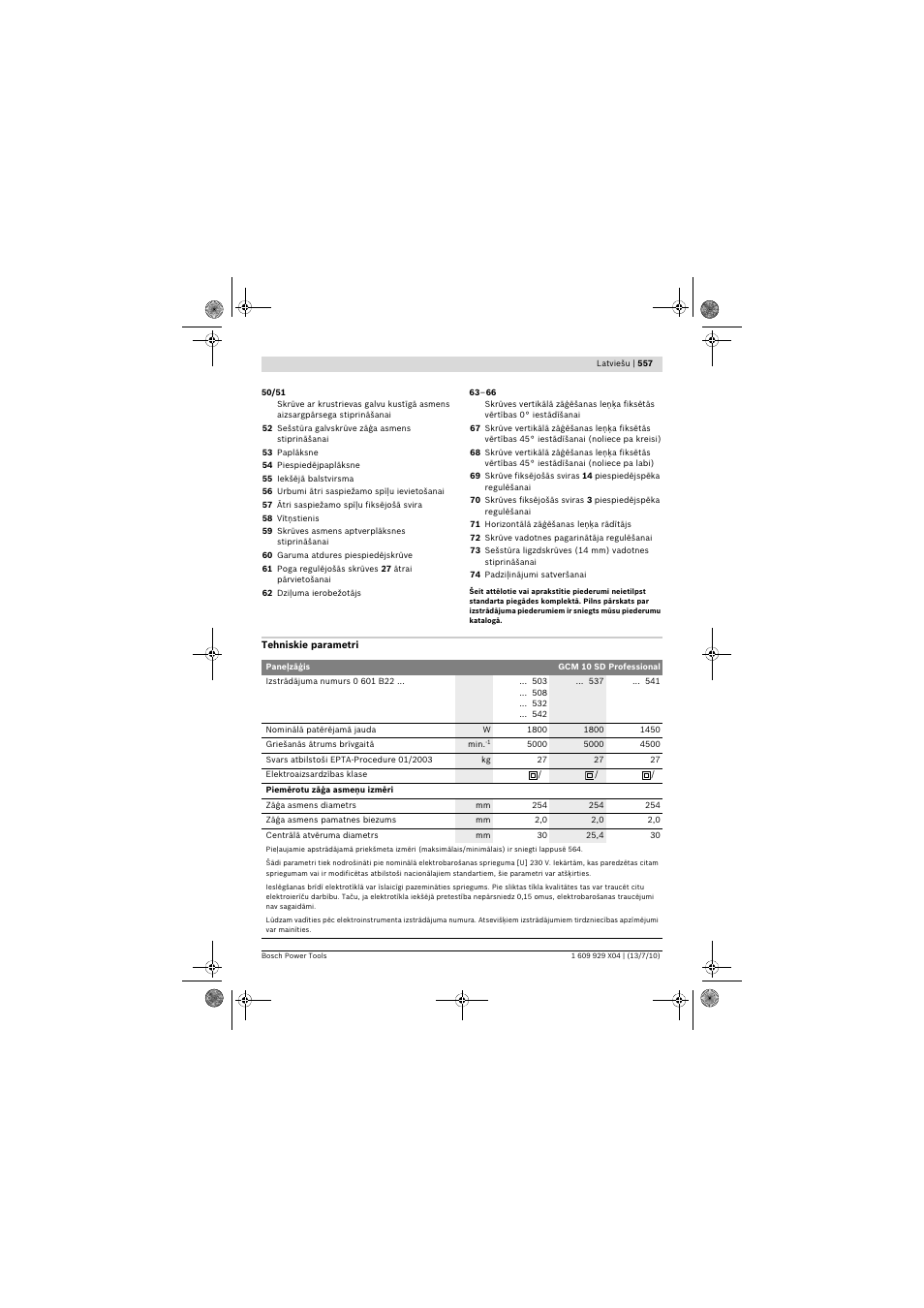 Bosch GCM 10 SD Professional User Manual | Page 557 / 630