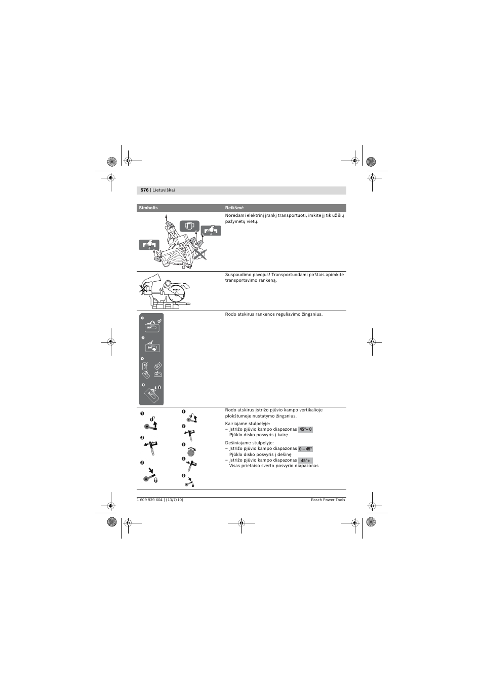 Bosch GCM 10 SD Professional User Manual | Page 576 / 630