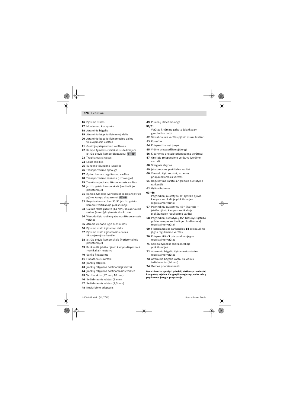 Bosch GCM 10 SD Professional User Manual | Page 578 / 630