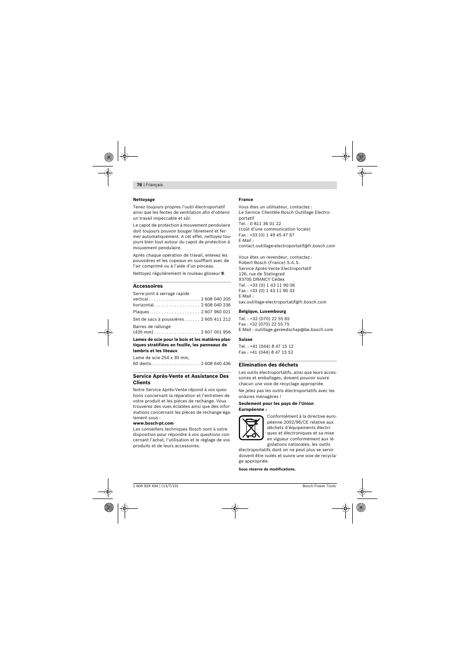 Bosch GCM 10 SD Professional User Manual | Page 76 / 630