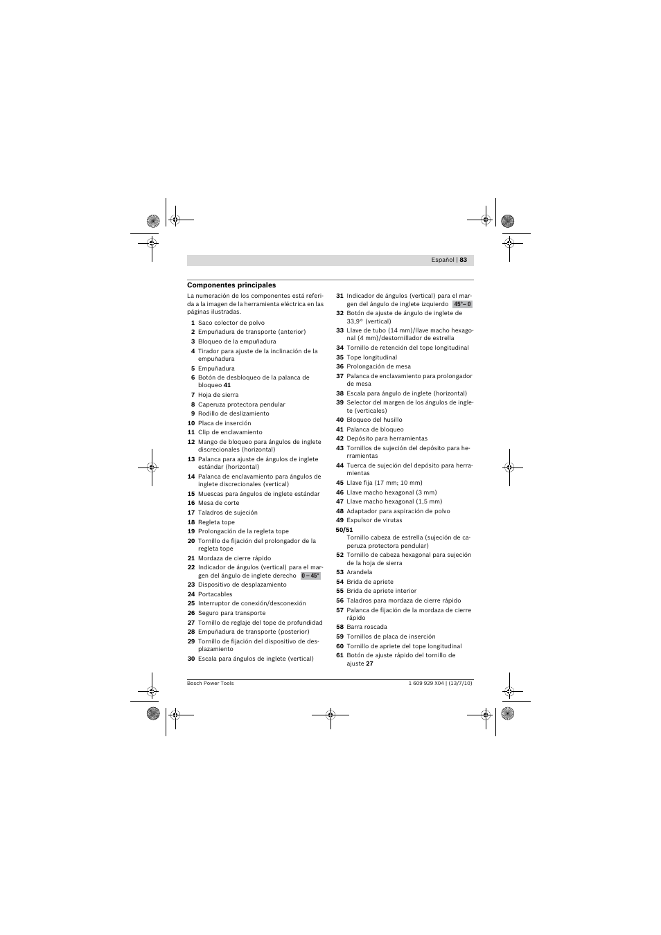 Bosch GCM 10 SD Professional User Manual | Page 83 / 630