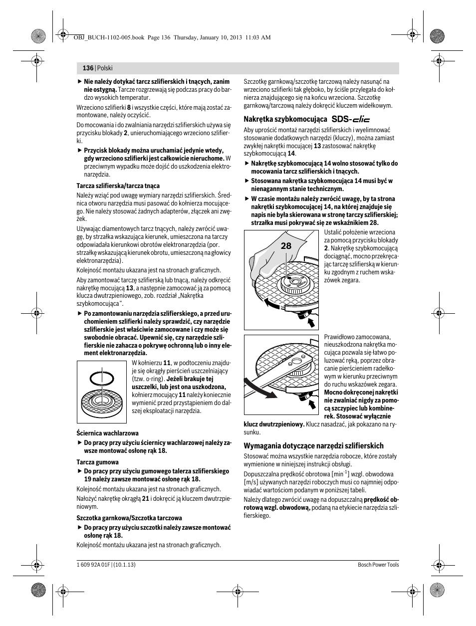 Bosch GWS 18-125 V-LI Professional User Manual | Page 135 / 285