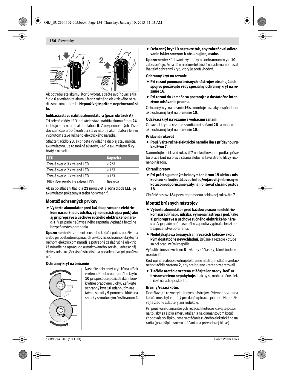 Bosch GWS 18-125 V-LI Professional User Manual | Page 153 / 285