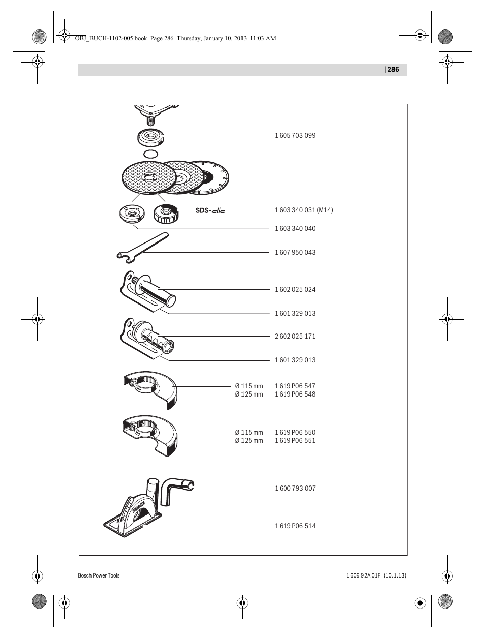 Bosch GWS 18-125 V-LI Professional User Manual | Page 285 / 285