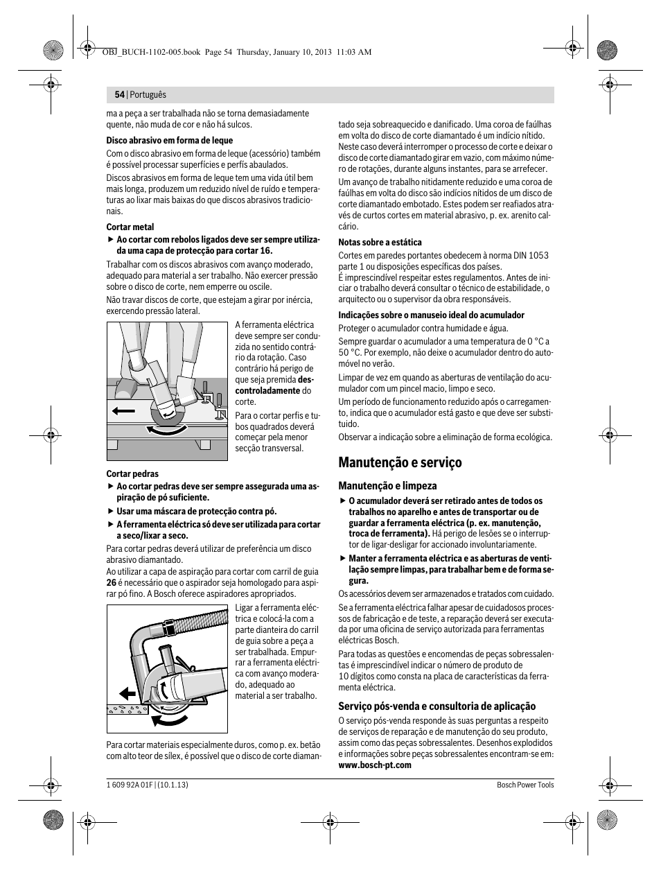 Manutenção e serviço | Bosch GWS 18-125 V-LI Professional User Manual | Page 53 / 285