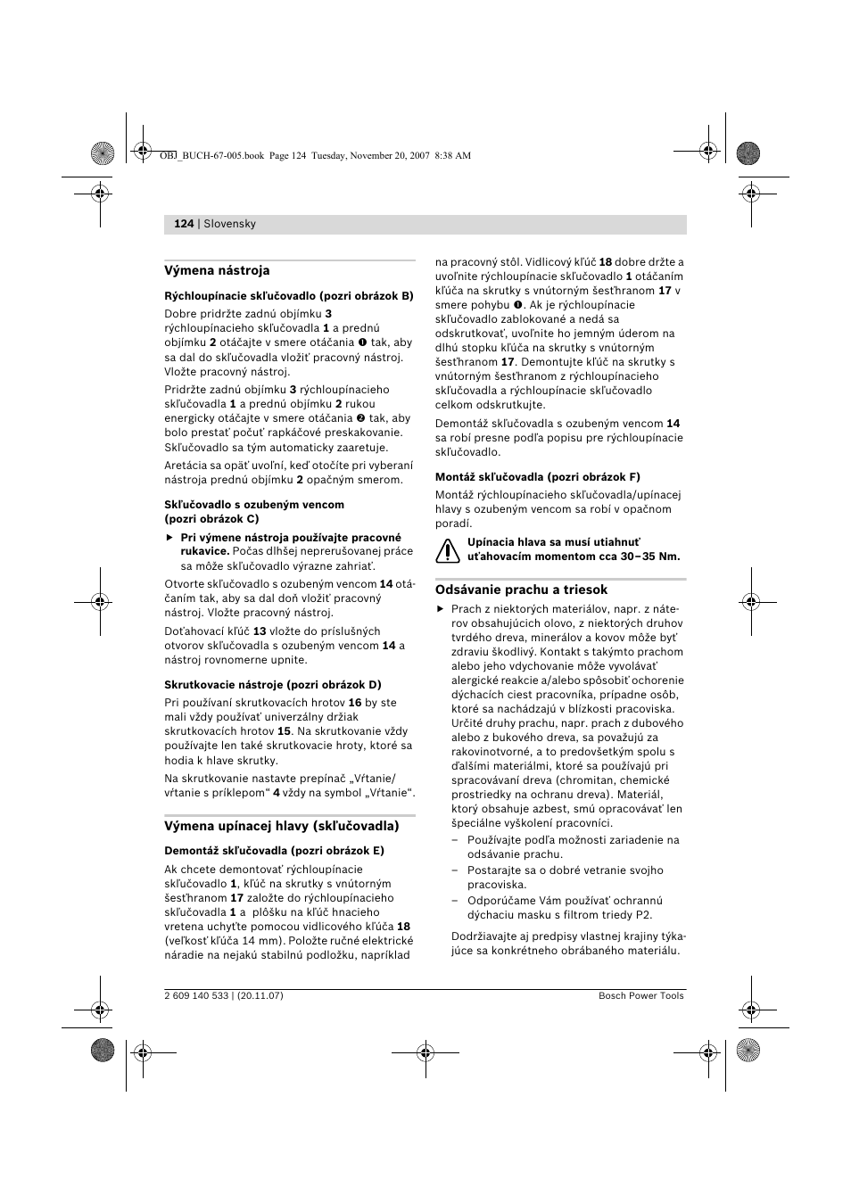 Bosch GSB 13 RE Professional User Manual | Page 124 / 210