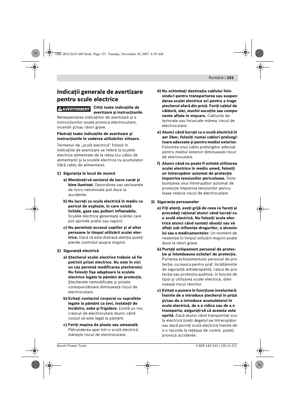 Bosch GSB 13 RE Professional User Manual | Page 151 / 210