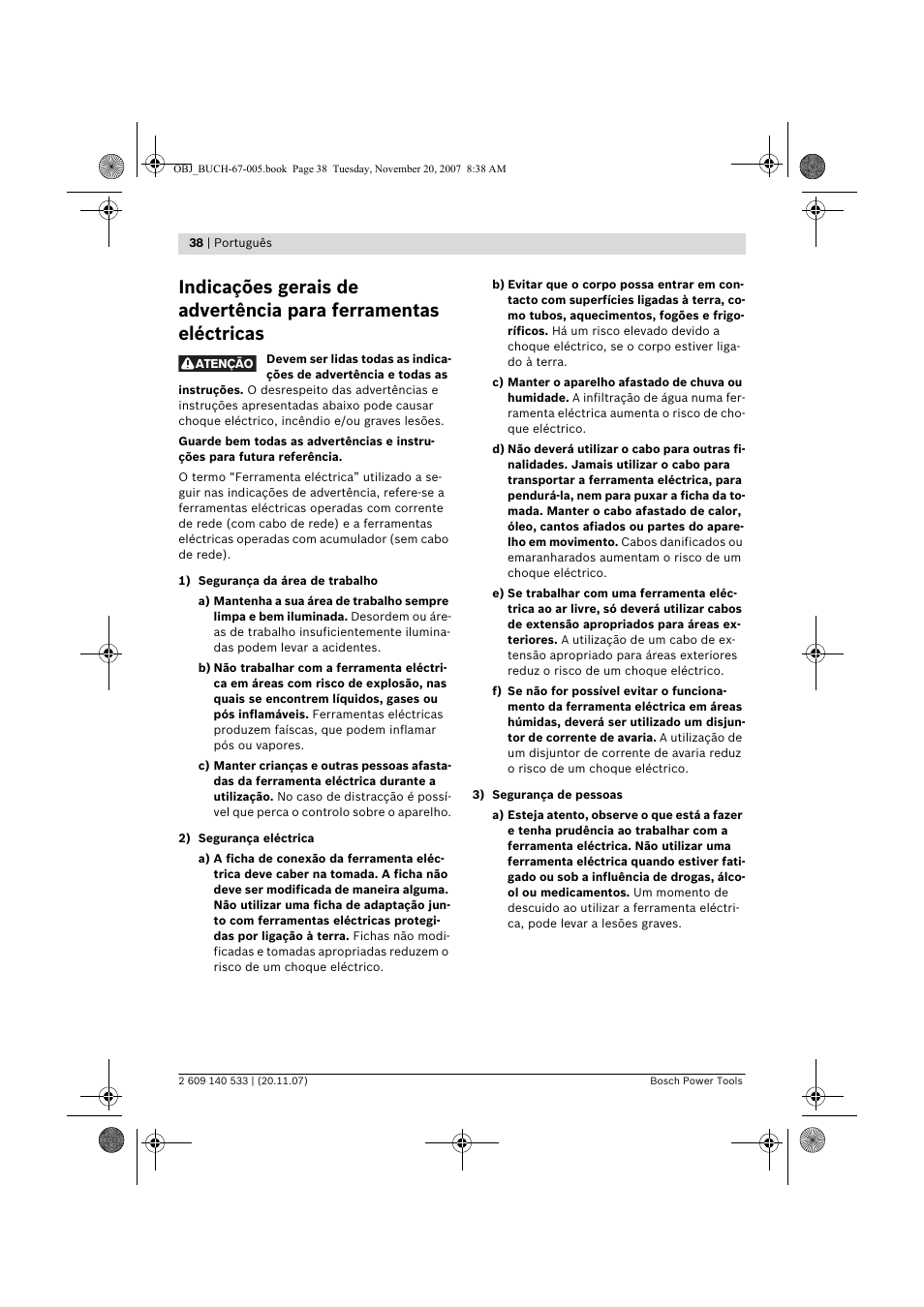 Bosch GSB 13 RE Professional User Manual | Page 38 / 210