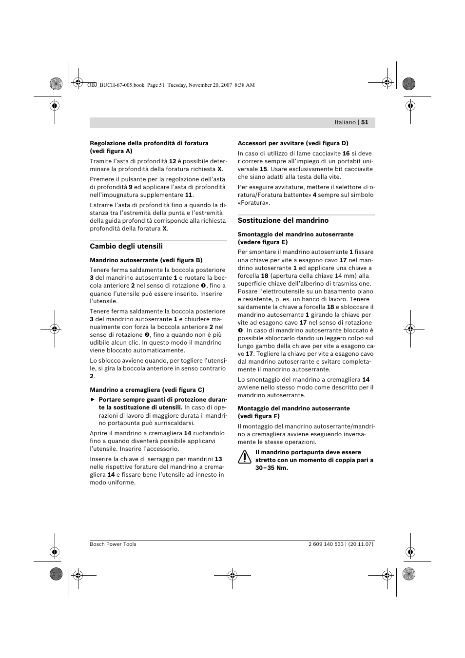 Bosch GSB 13 RE Professional User Manual | Page 51 / 210