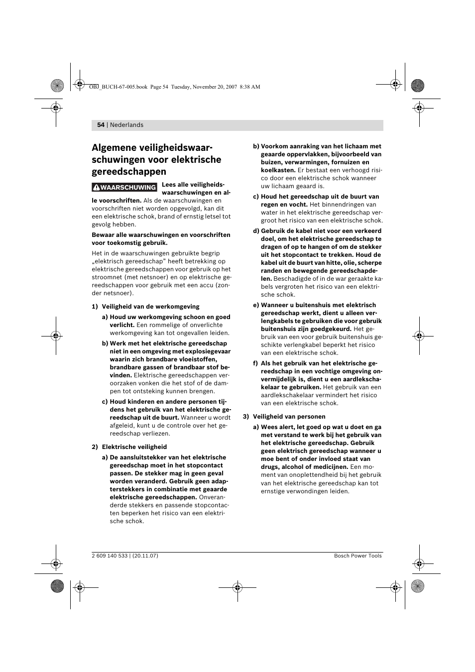 Bosch GSB 13 RE Professional User Manual | Page 54 / 210
