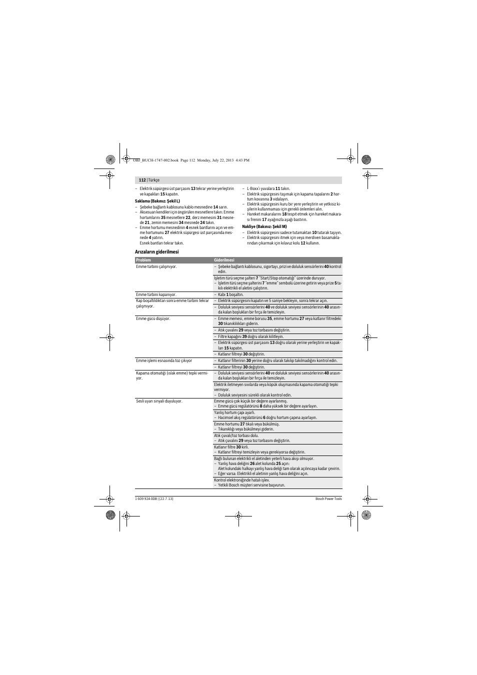 Bosch GAS 55 M AFC Professional User Manual | Page 112 / 264