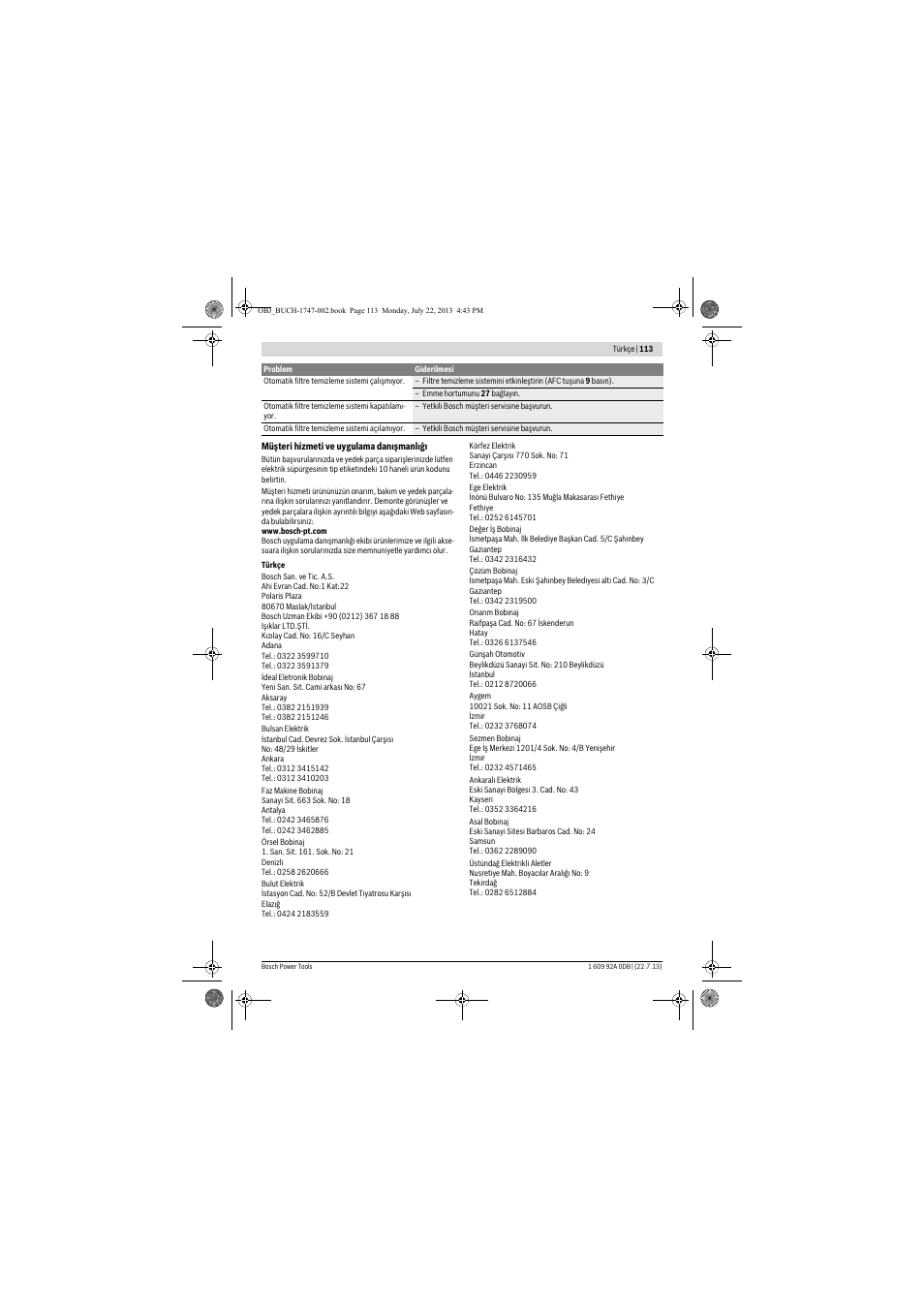 Bosch GAS 55 M AFC Professional User Manual | Page 113 / 264