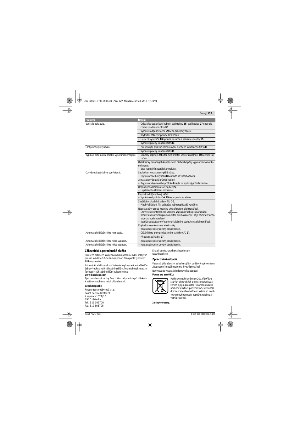 Bosch GAS 55 M AFC Professional User Manual | Page 129 / 264