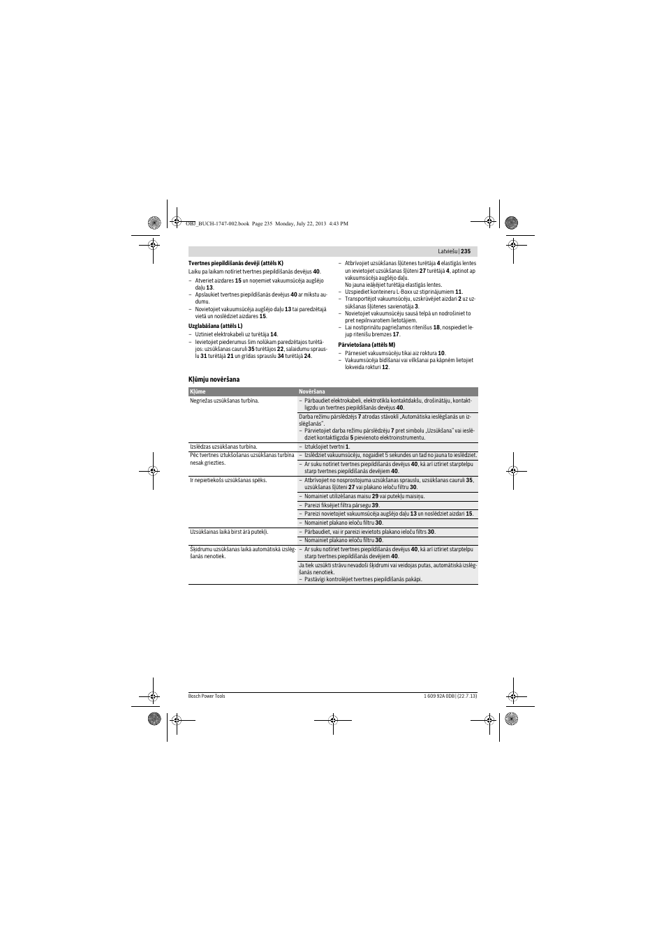 Bosch GAS 55 M AFC Professional User Manual | Page 235 / 264