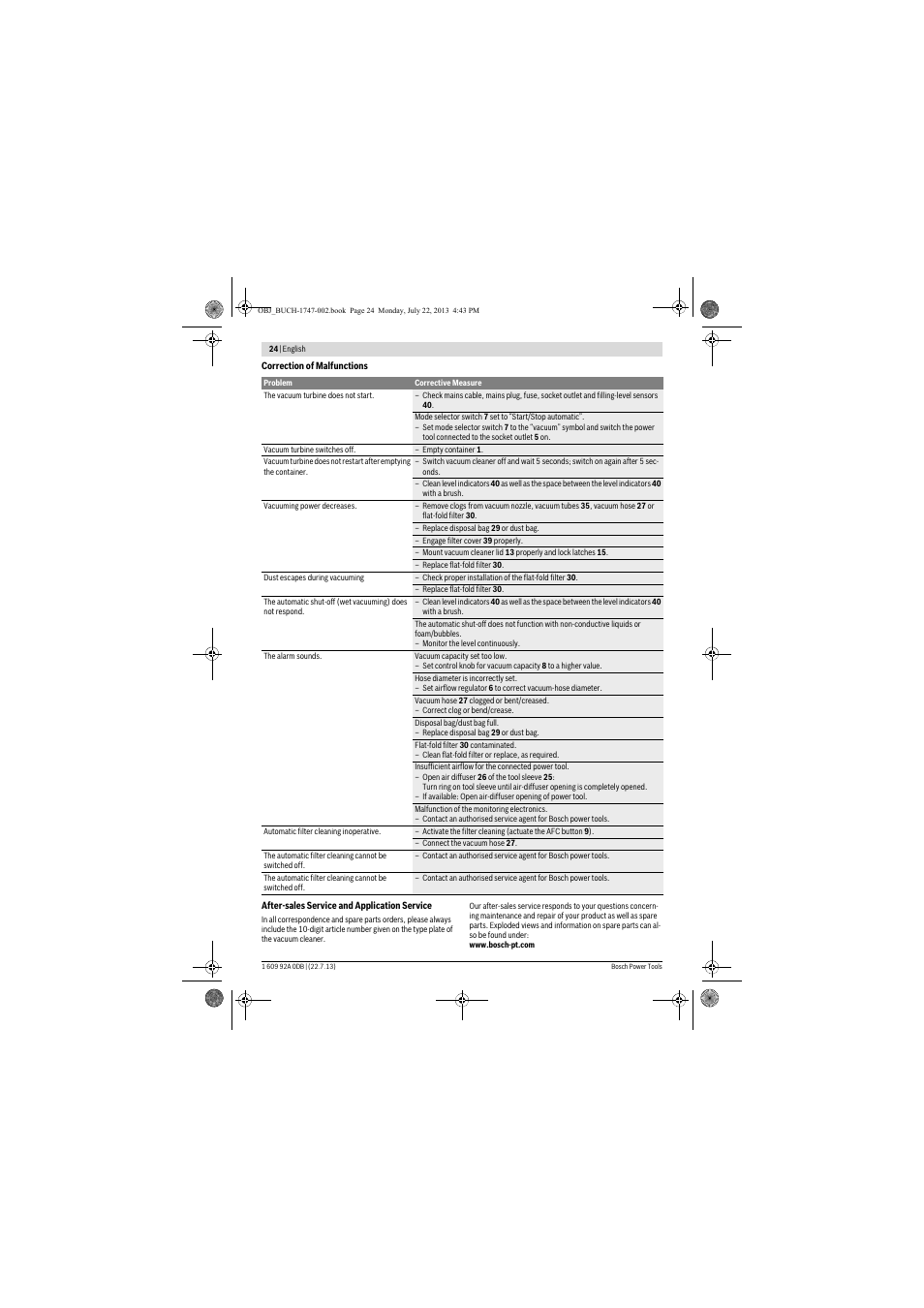 Bosch GAS 55 M AFC Professional User Manual | Page 24 / 264