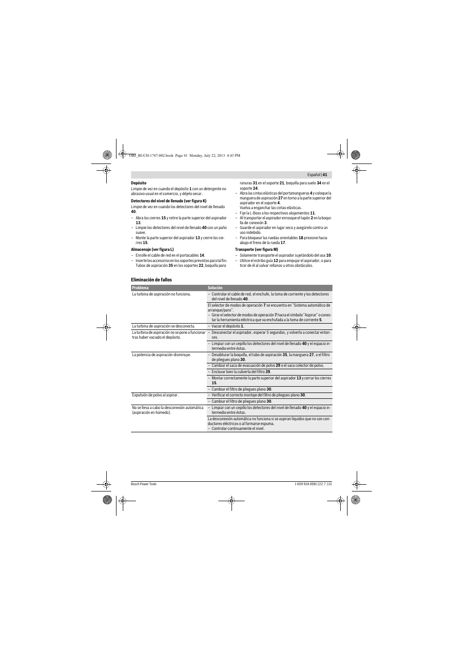 Bosch GAS 55 M AFC Professional User Manual | Page 41 / 264