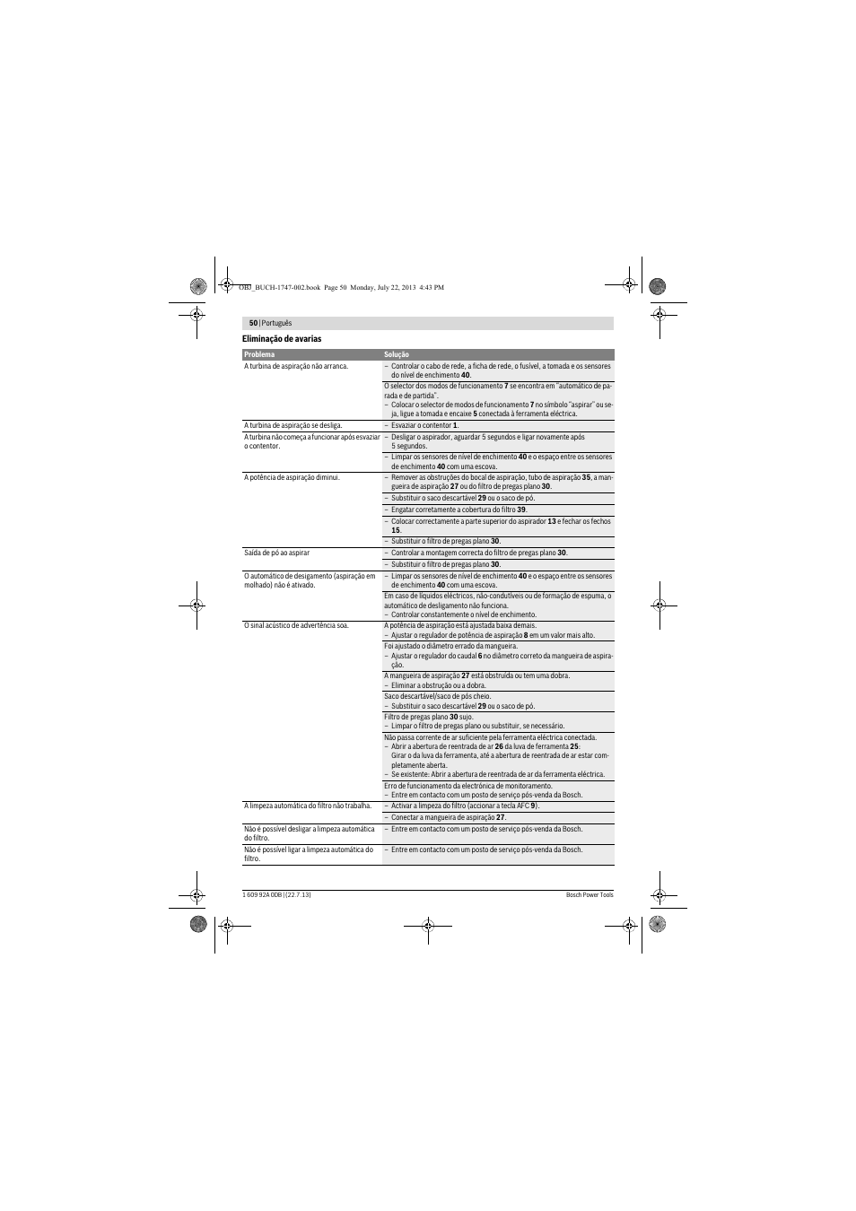 Bosch GAS 55 M AFC Professional User Manual | Page 50 / 264
