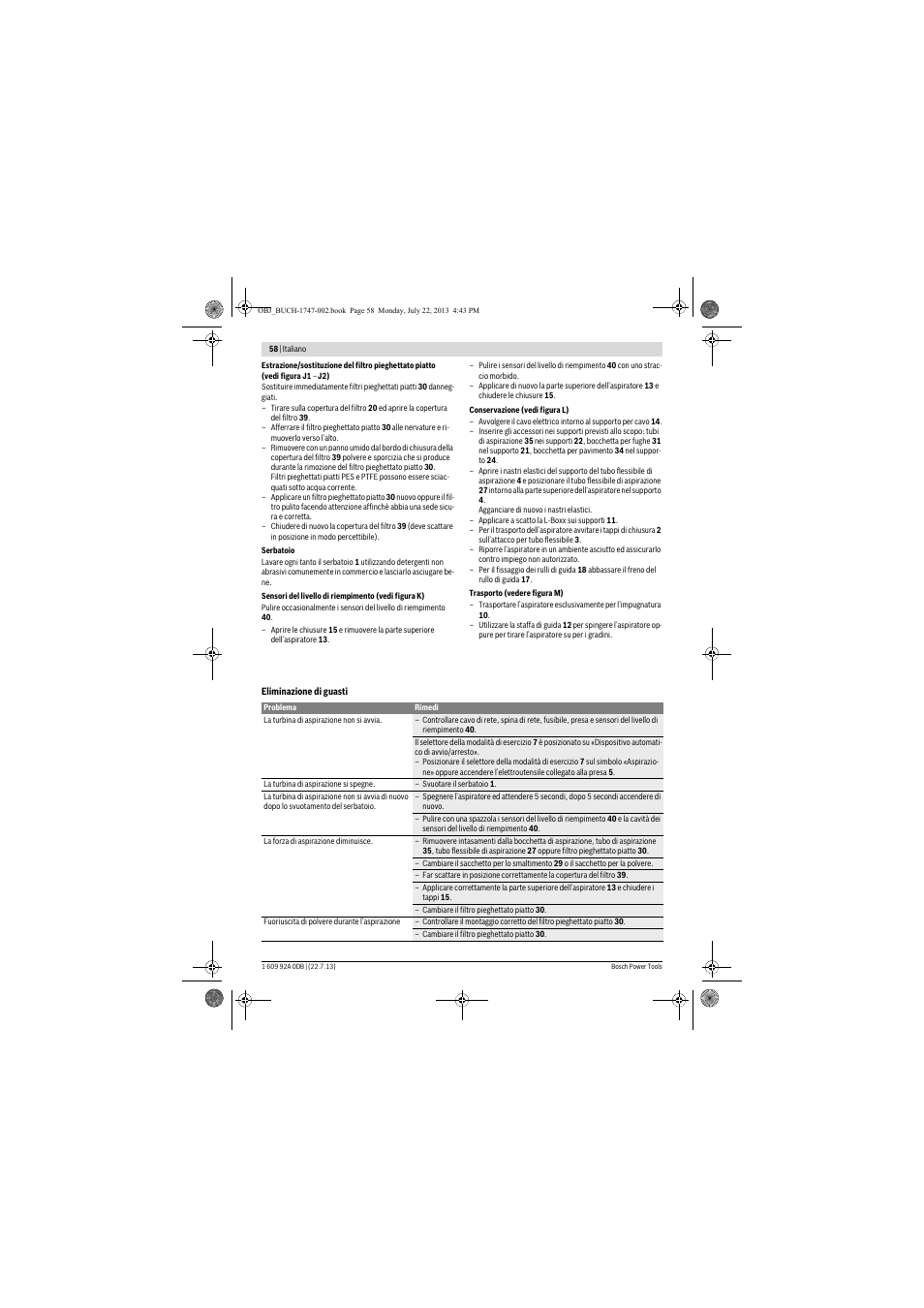 Bosch GAS 55 M AFC Professional User Manual | Page 58 / 264