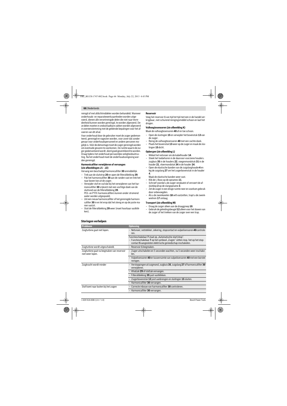 Bosch GAS 55 M AFC Professional User Manual | Page 66 / 264