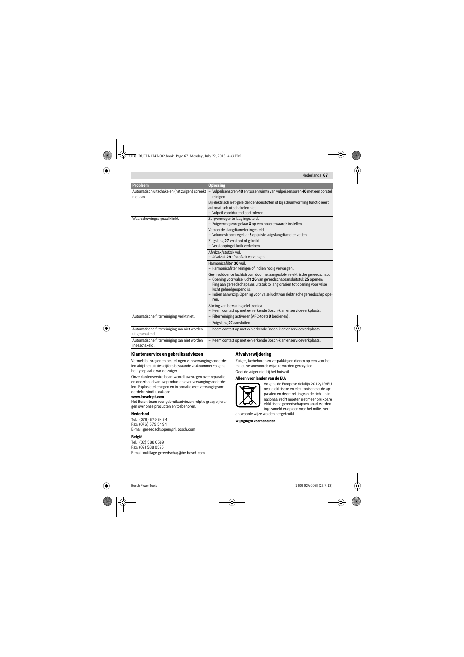 Bosch GAS 55 M AFC Professional User Manual | Page 67 / 264