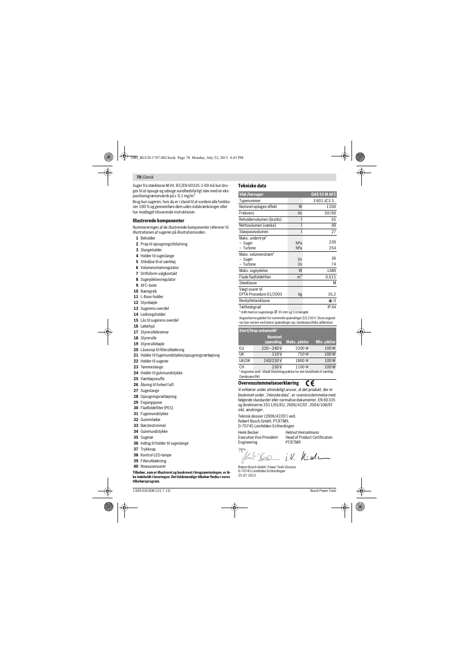 Bosch GAS 55 M AFC Professional User Manual | Page 70 / 264