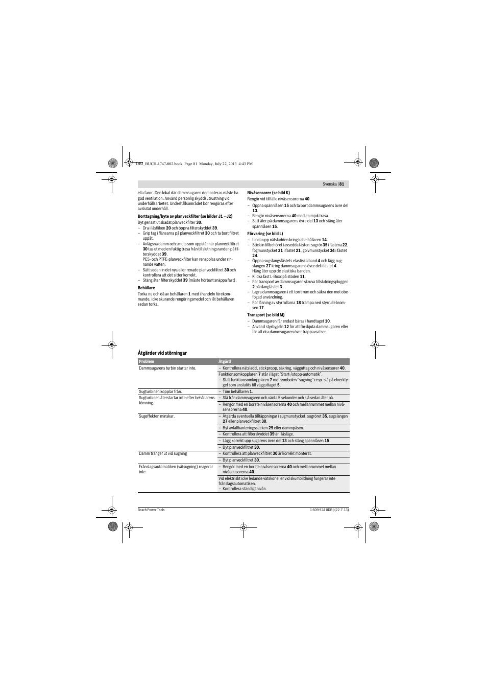 Bosch GAS 55 M AFC Professional User Manual | Page 81 / 264