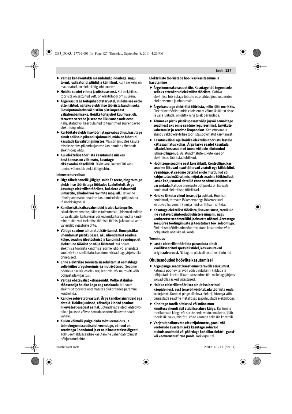 Bosch GHO 26-82 Professional User Manual | Page 127 / 142