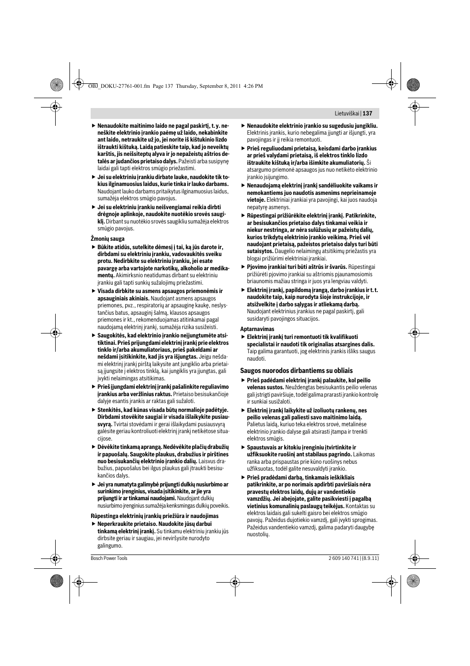 Bosch GHO 26-82 Professional User Manual | Page 137 / 142