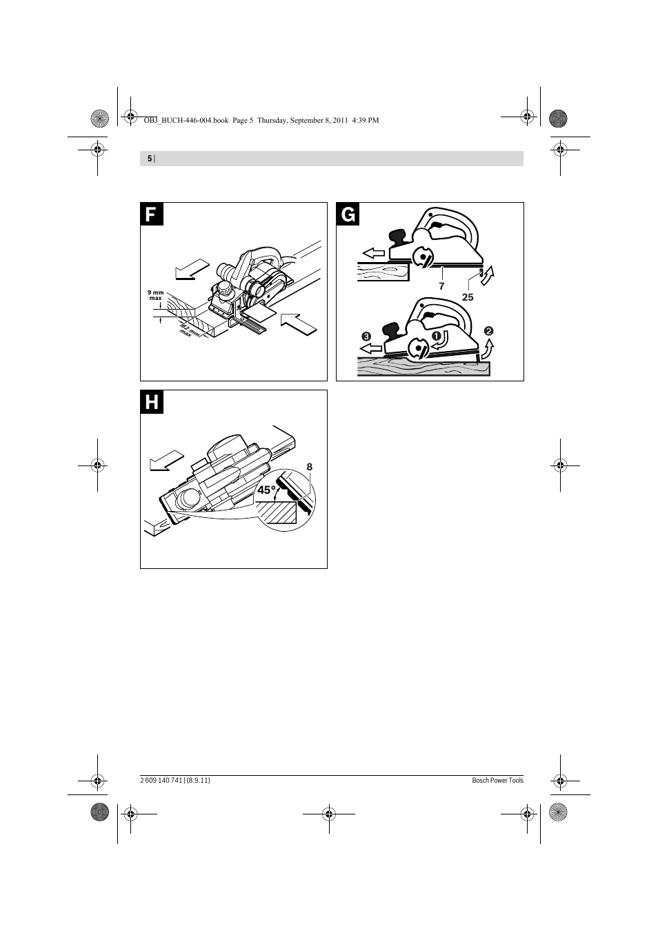 Bosch GHO 26-82 Professional User Manual | Page 5 / 142