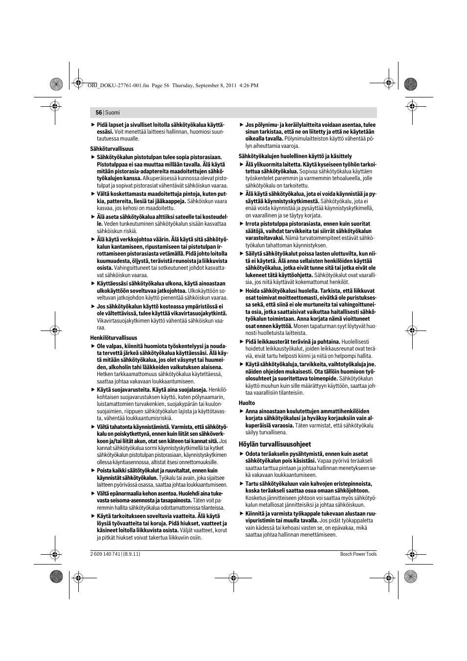 Bosch GHO 26-82 Professional User Manual | Page 56 / 142