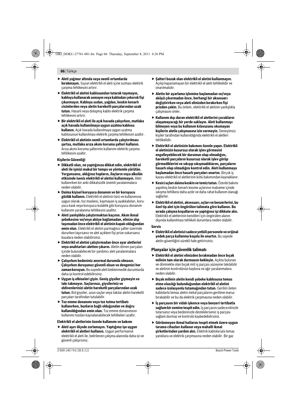 Bosch GHO 26-82 Professional User Manual | Page 66 / 142
